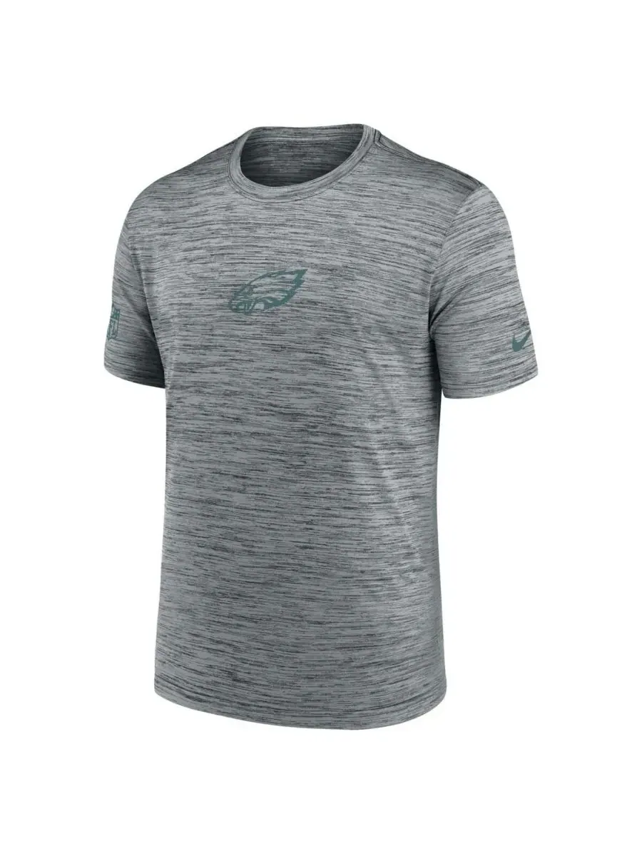 Nike Мужская серая футболка Philadelphia Eagles Sideline Velocity Performance — изображение 2 из 3, серый