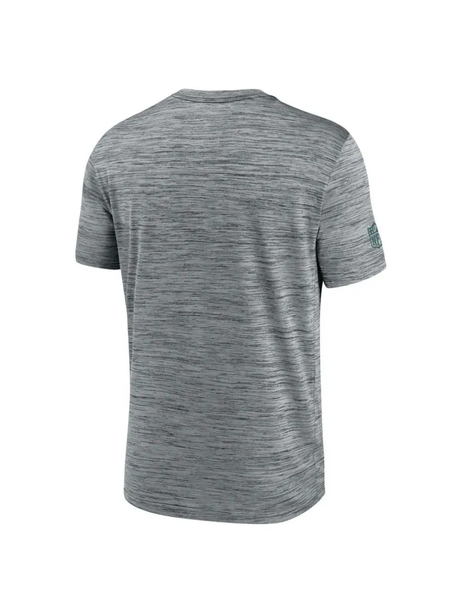 Nike Мужская серая футболка Philadelphia Eagles Sideline Velocity Performance — изображение 3 из 3, серый