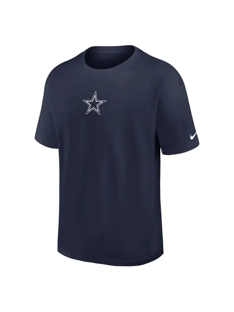 Nike Мужская темно-синяя футболка Dallas Cowboys Dominate the Game Essential Max90 — изображение 2 из 3, темно-синий
