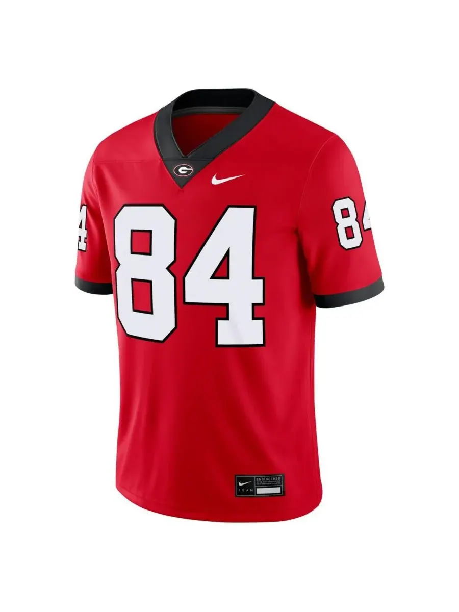Nike Мужская красная игровая футболка Ladd McConkey Georgia Bulldogs — изображение 2 из 3, красный