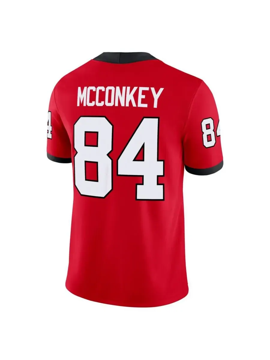 Nike Мужская красная игровая футболка Ladd McConkey Georgia Bulldogs — изображение 3 из 3, красный