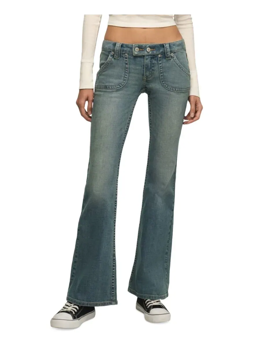 Женские джинсы-клеш с заниженной талией, с флэром, Popular Wash Lucky Brand