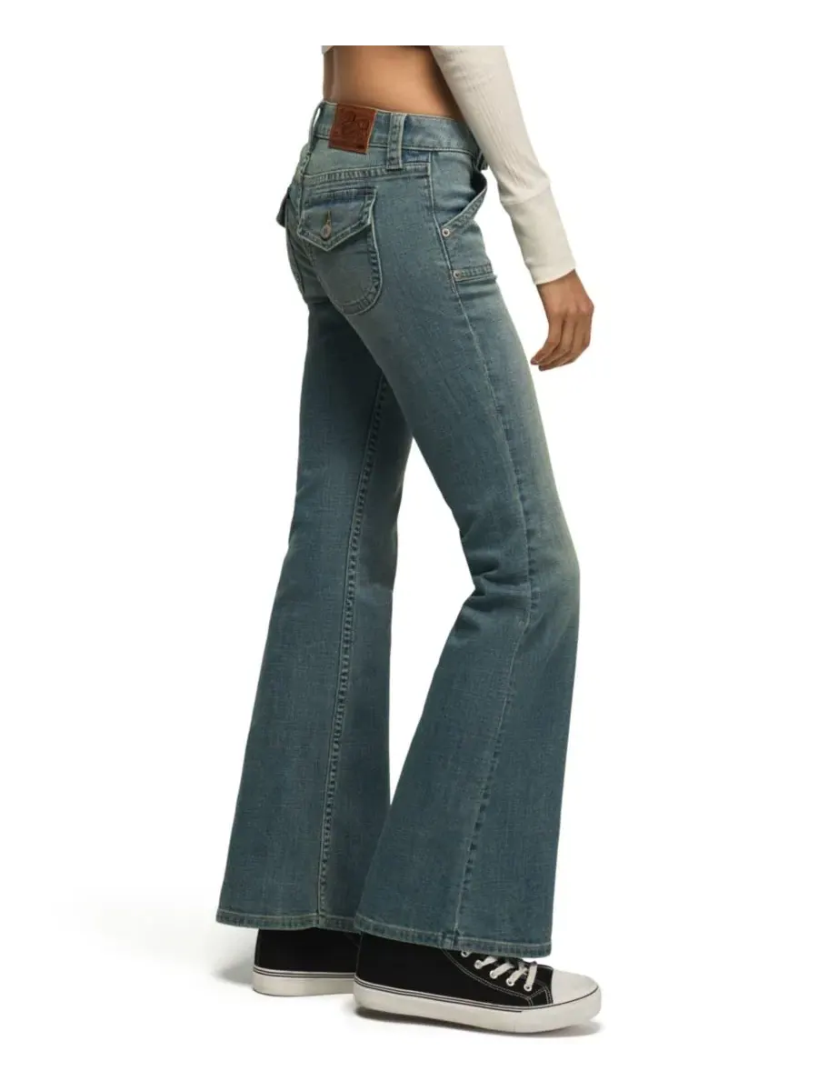 Женские джинсы-клеш с заниженной талией, с флэром, Popular Wash Lucky Brand — изображение 3 из 6