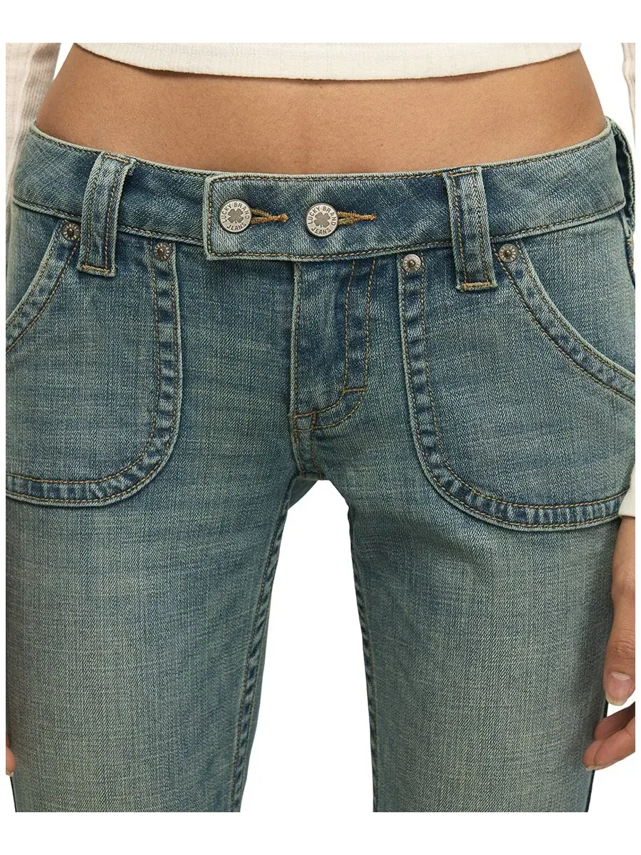 Женские джинсы-клеш с заниженной талией, с флэром, Popular Wash Lucky Brand — изображение 4 из 6