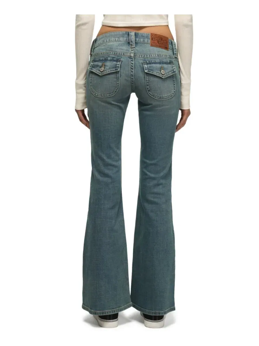Женские джинсы-клеш с заниженной талией, с флэром, Popular Wash Lucky Brand — изображение 5 из 6