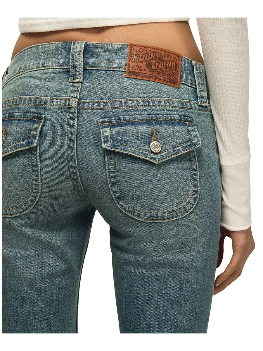 Женские джинсы-клеш с заниженной талией, с флэром, Popular Wash Lucky Brand — изображение 6 из 6