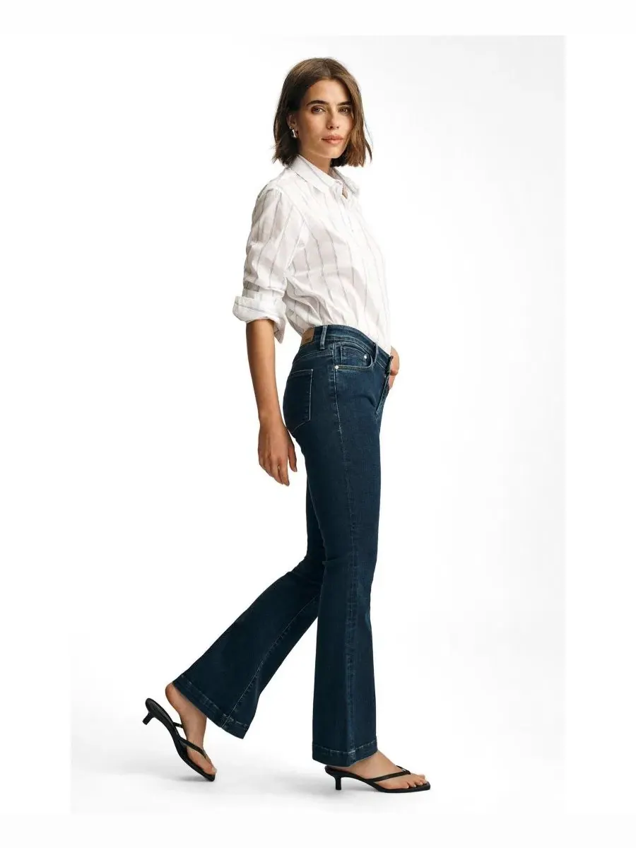 Джинсы Mavi Jeans Sydney High Rise Flare, In Dark Supersoft — изображение 3 из 6
