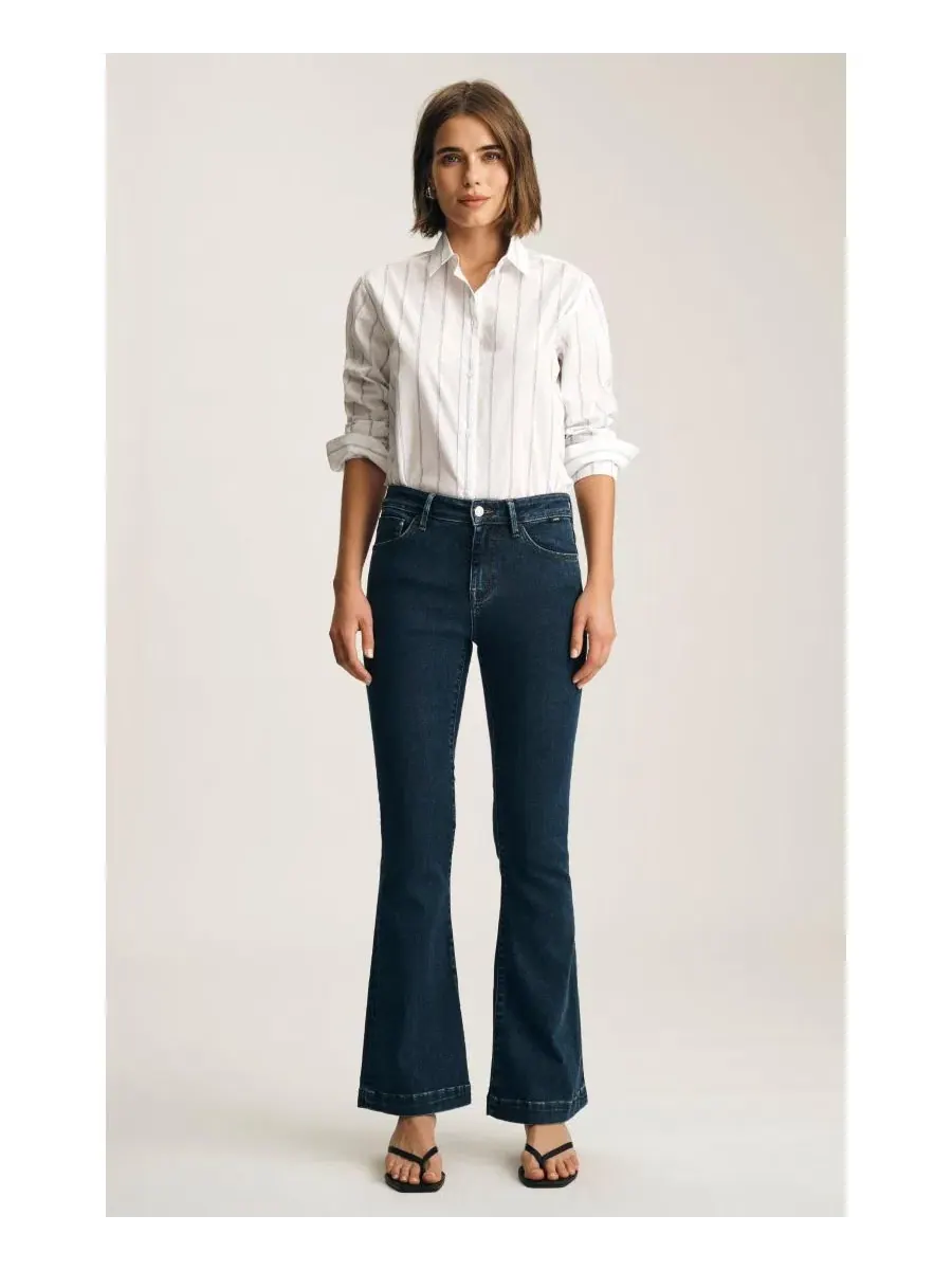 Джинсы Mavi Jeans Sydney High Rise Flare, In Dark Supersoft — изображение 4 из 6