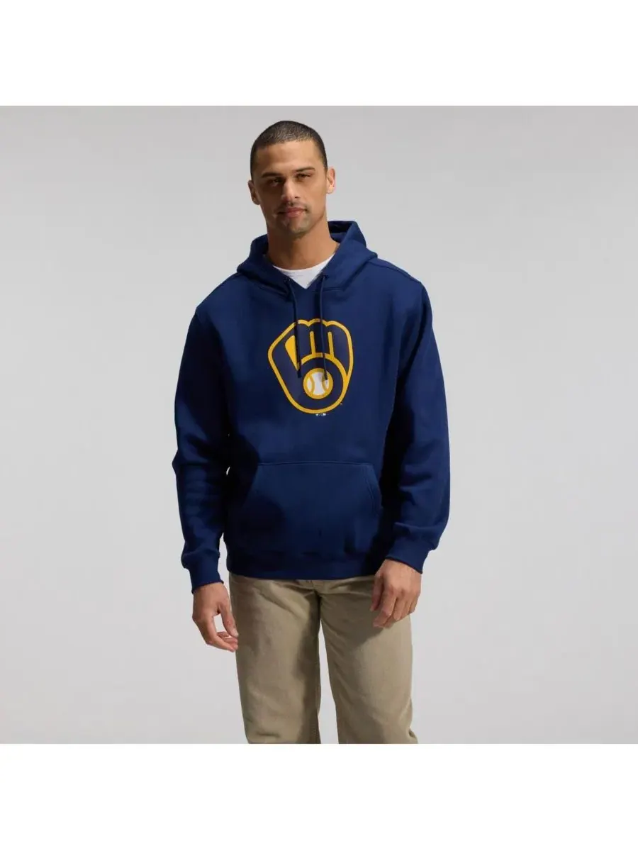 Мужская толстовка темно-синего цвета с основным логотипом Milwaukee Brewers Fanatics