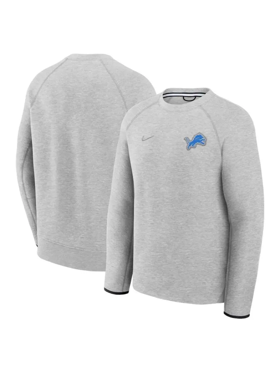 Nike Мужская толстовка-реглан из технологического флиса с символикой команды Detroit Lions