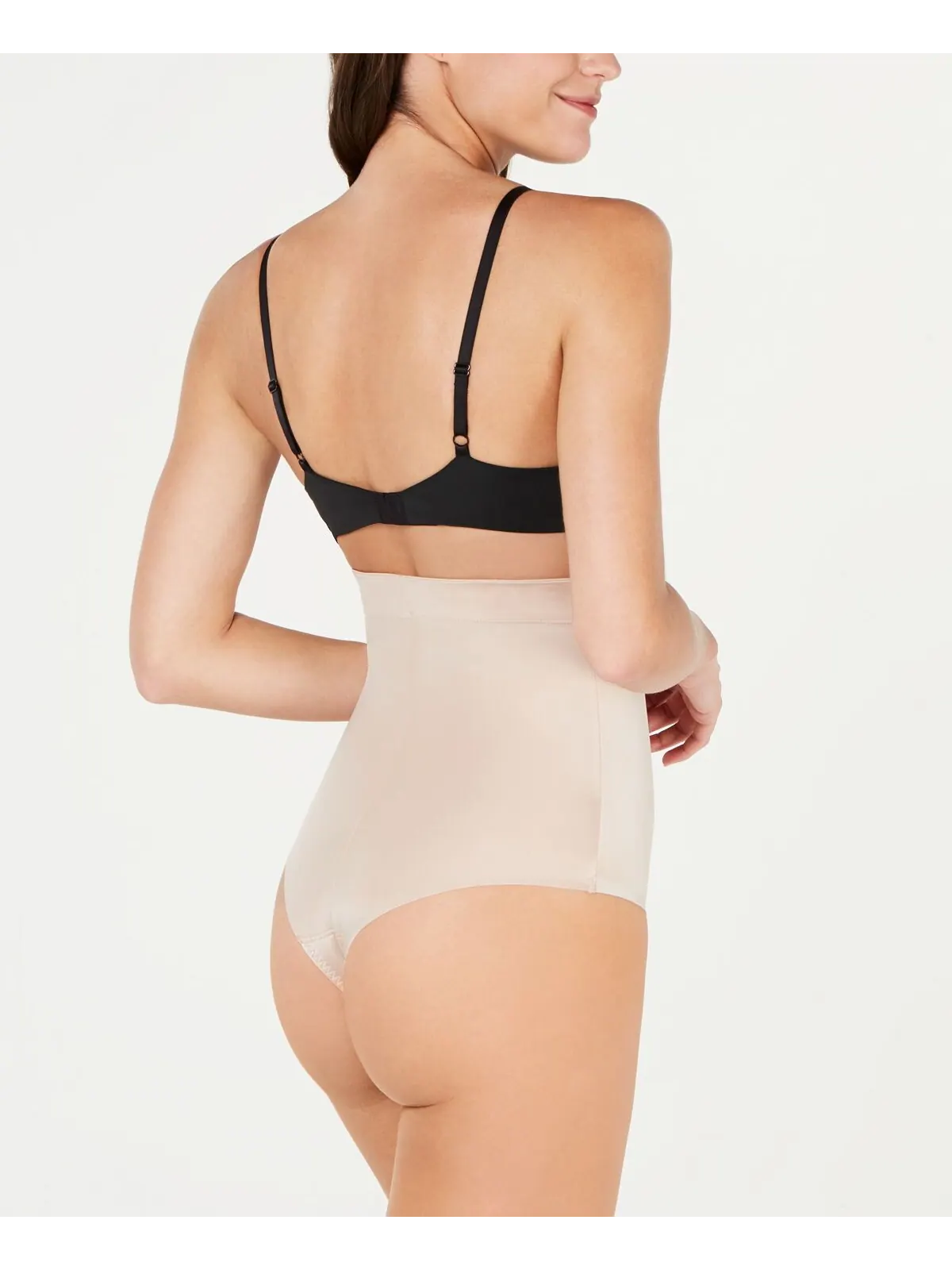 Подойдите к своим модным стрингам с высокой талией SPANX — изображение 2 из 2, бежевый