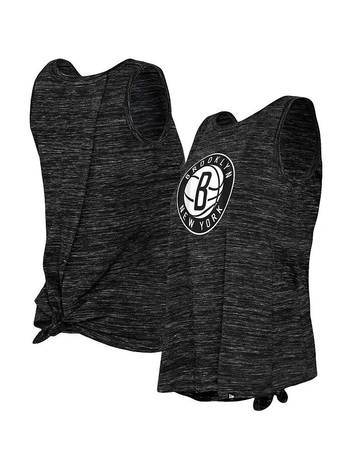 Женская черная майка Brooklyn Nets Space Dye Active New Era