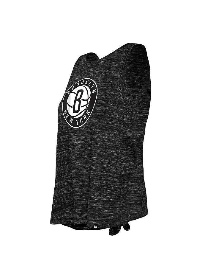 Женская черная майка Brooklyn Nets Space Dye Active New Era — изображение 2 из 3, черный