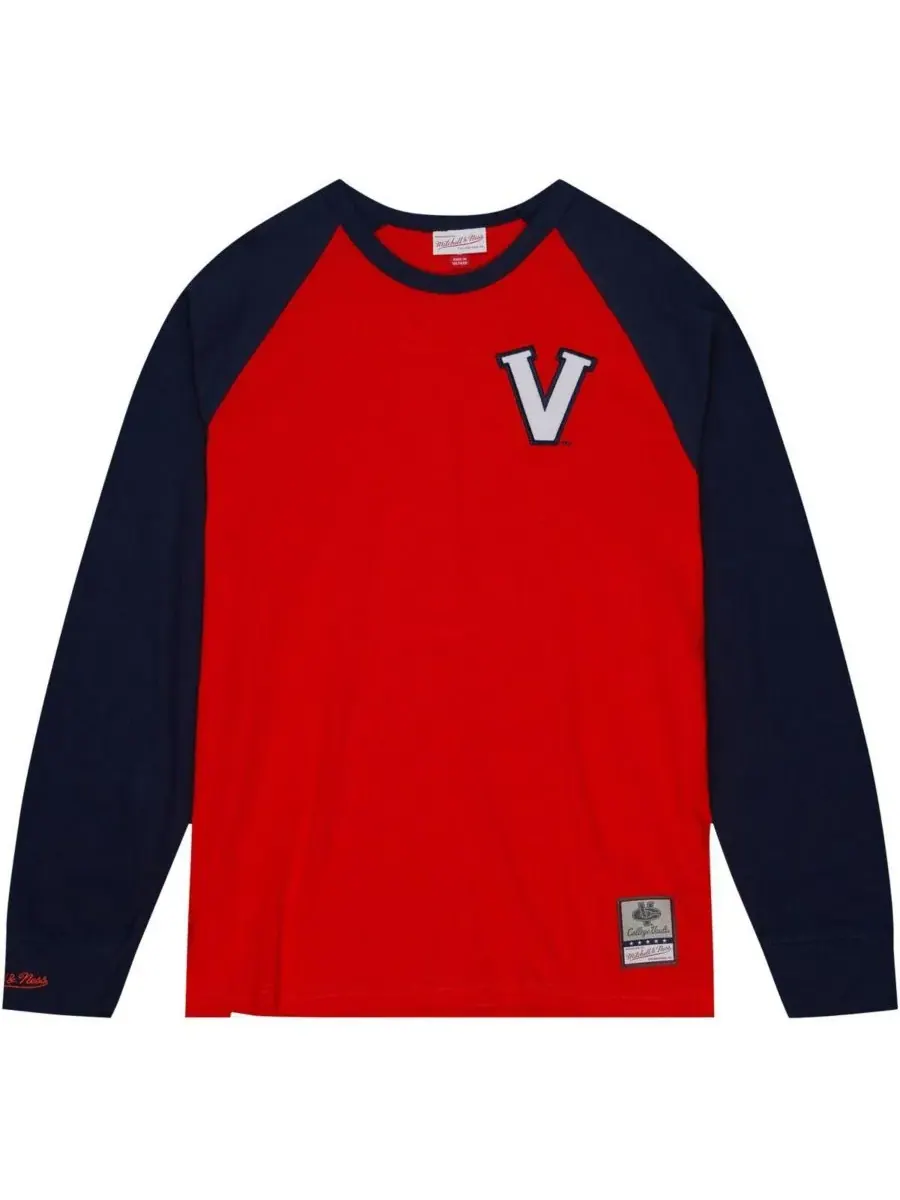 Mitchell & Ness Мужская оранжевая футболка с длинным рукавом-реглан Virginia Cavaliers Legendary — изображение 2 из 3