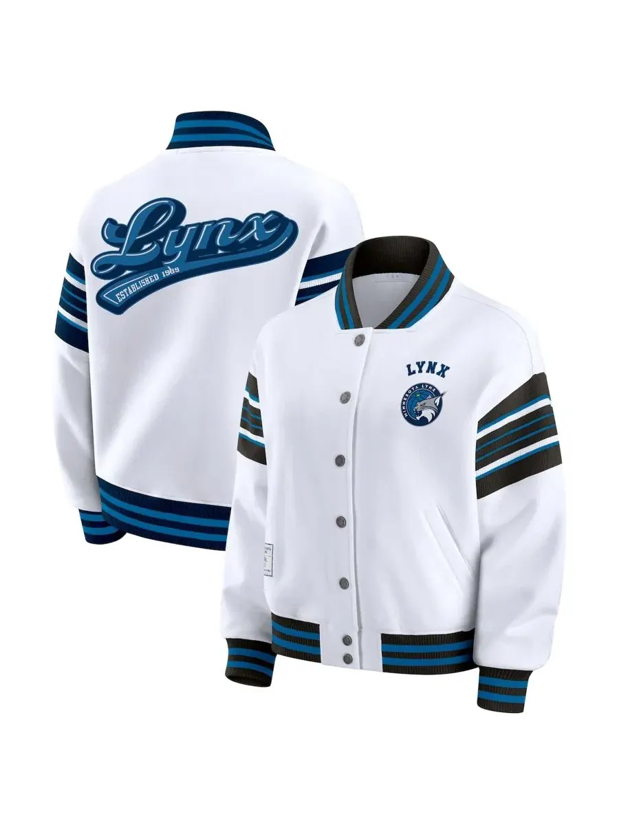 Женская флисовая куртка-свитшот на полной застежке WNBA, модель Full-Snap Fleece Sweatshirt Jacket