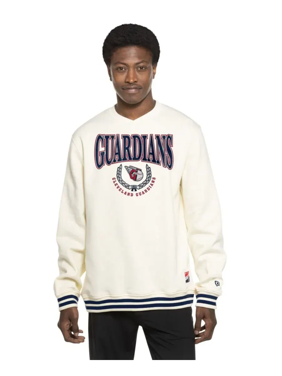 Свитшот Throwback с принтом Cleveland Guardians New Era