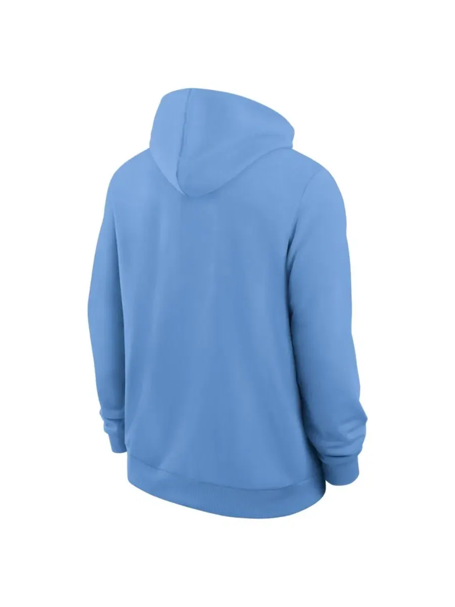 Мужская футерная худи с капюшоном North Carolina Tar Heels 2026 Sideline Standard Issue Dri-FIT — изображение 3 из 3, синий