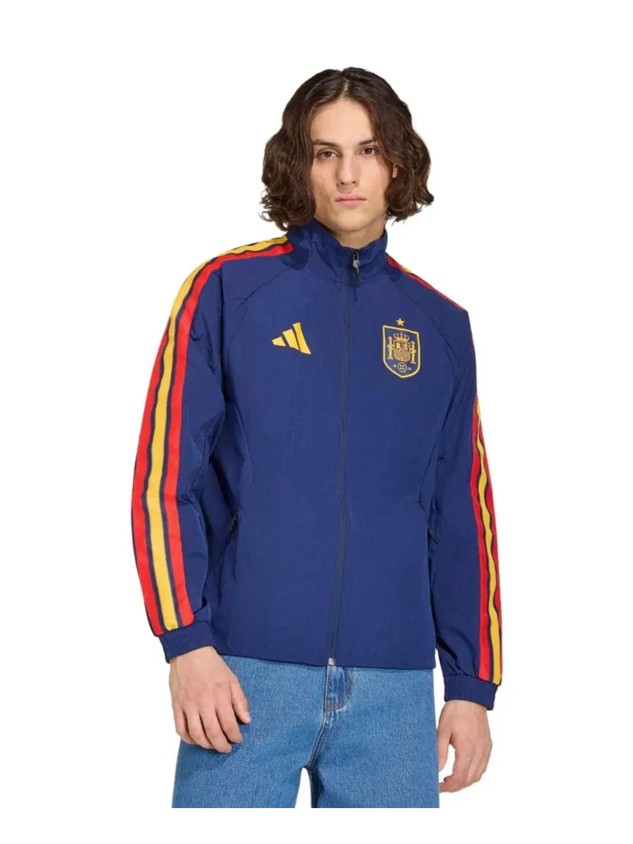 Мужская куртка-антем с полной застежкой-молнией Navy Spain National Team 2026 Home Full-Zip Game