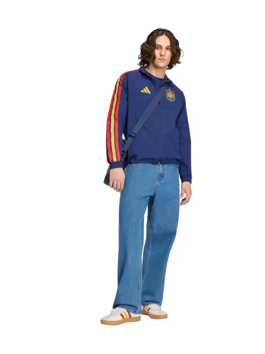 Мужская куртка-антем с полной застежкой-молнией Navy Spain National Team 2026 Home Full-Zip Game — изображение 3 из 5