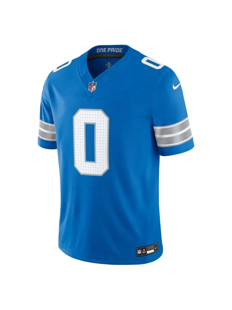 Мужская футболка Jahmyr Gibbs Blue Detroit Lions Vapor F.U.S.E. Stitched Limited Jersey Nike — изображение 3 из 3, синий