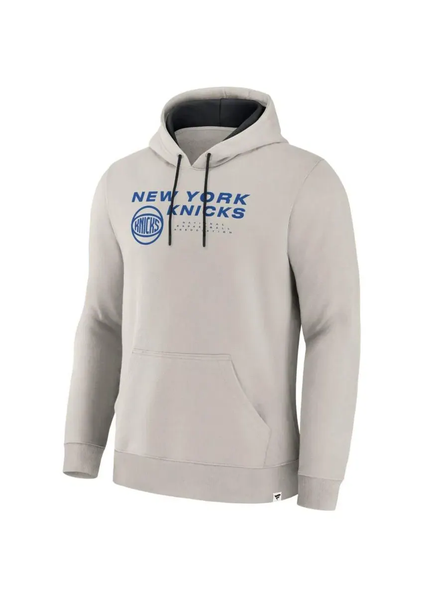 Худи мужское с капюшоном, с флисовой подкладкой, Blocked Shot Premium Pullover Fanatics — изображение 3 из 3, бежевый