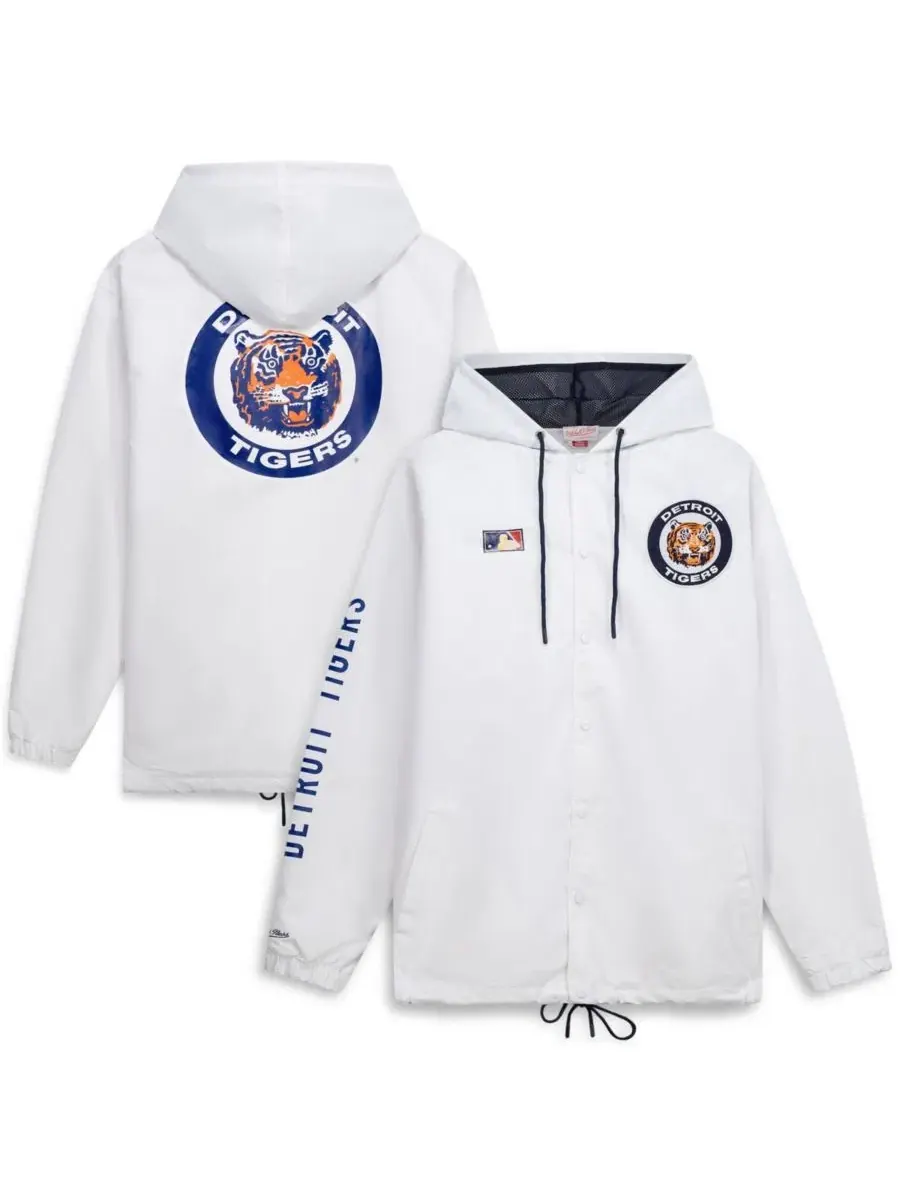 Куртка-худи с полной застежкой на кнопках Mitchell & Ness