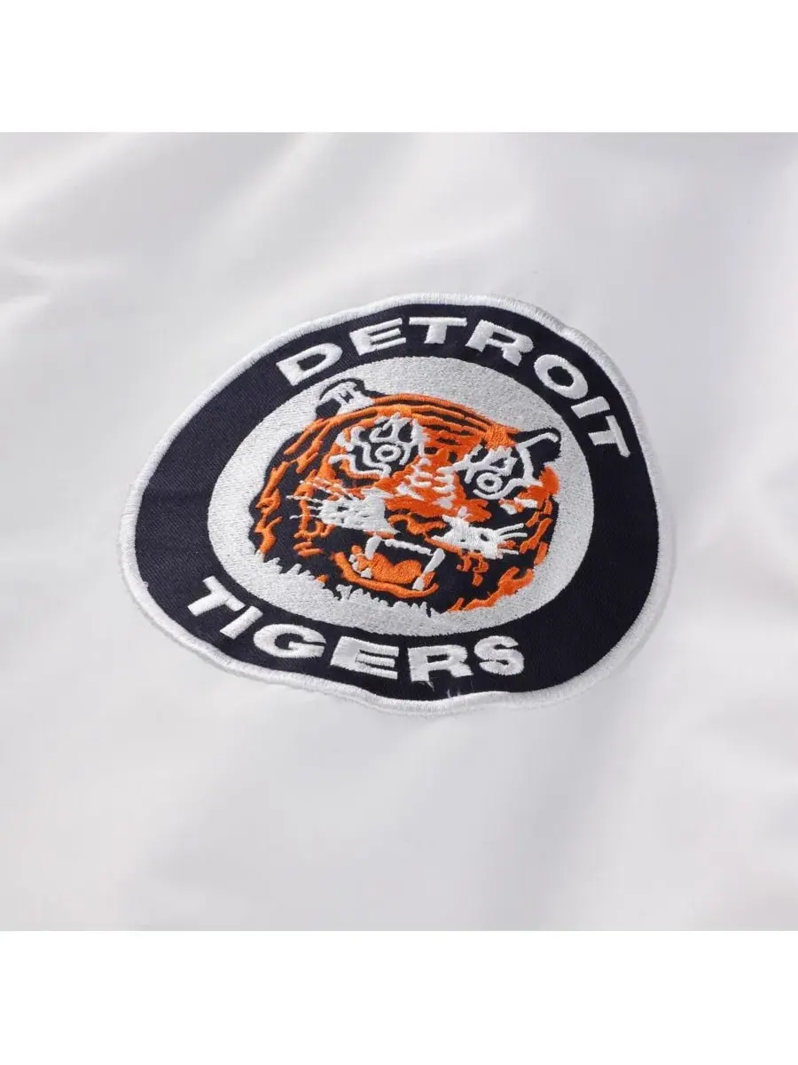 Куртка-худи с полной застежкой на кнопках Mitchell & Ness — изображение 3 из 4, белый темно-синий
