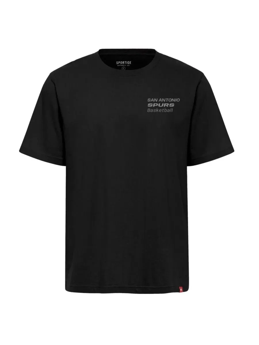 Футболка с принтом San Antonio Spurs Duke Premium Sportiqe — изображение 3 из 3, черный