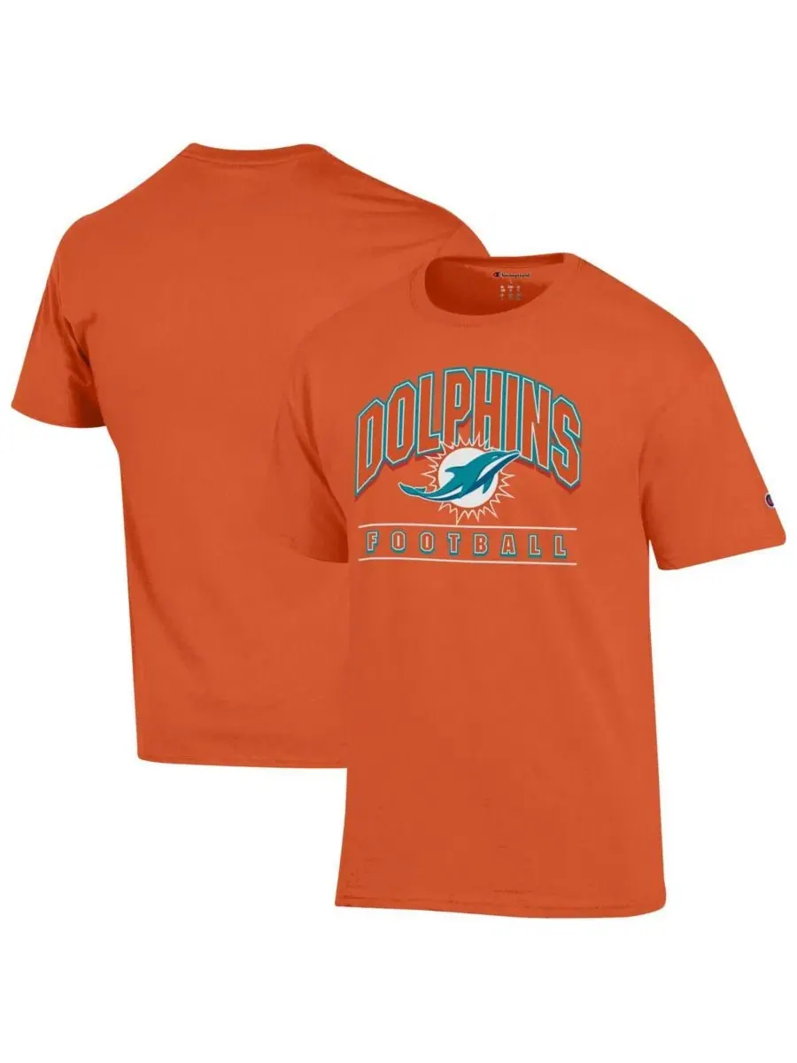 Футболка с принтом Miami Dolphins Champion