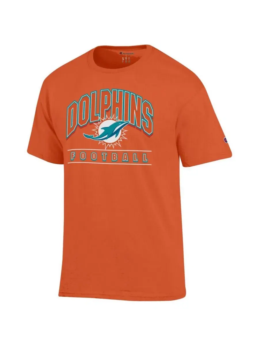 Футболка с принтом Miami Dolphins Champion — изображение 3 из 3, оранжевый