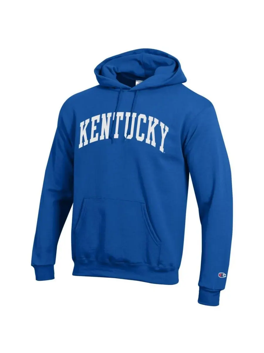 Мужская флисовая толстовка с капюшоном Royal Kentucky Wildcats Basic Arch Champion — изображение 3 из 3, королевский