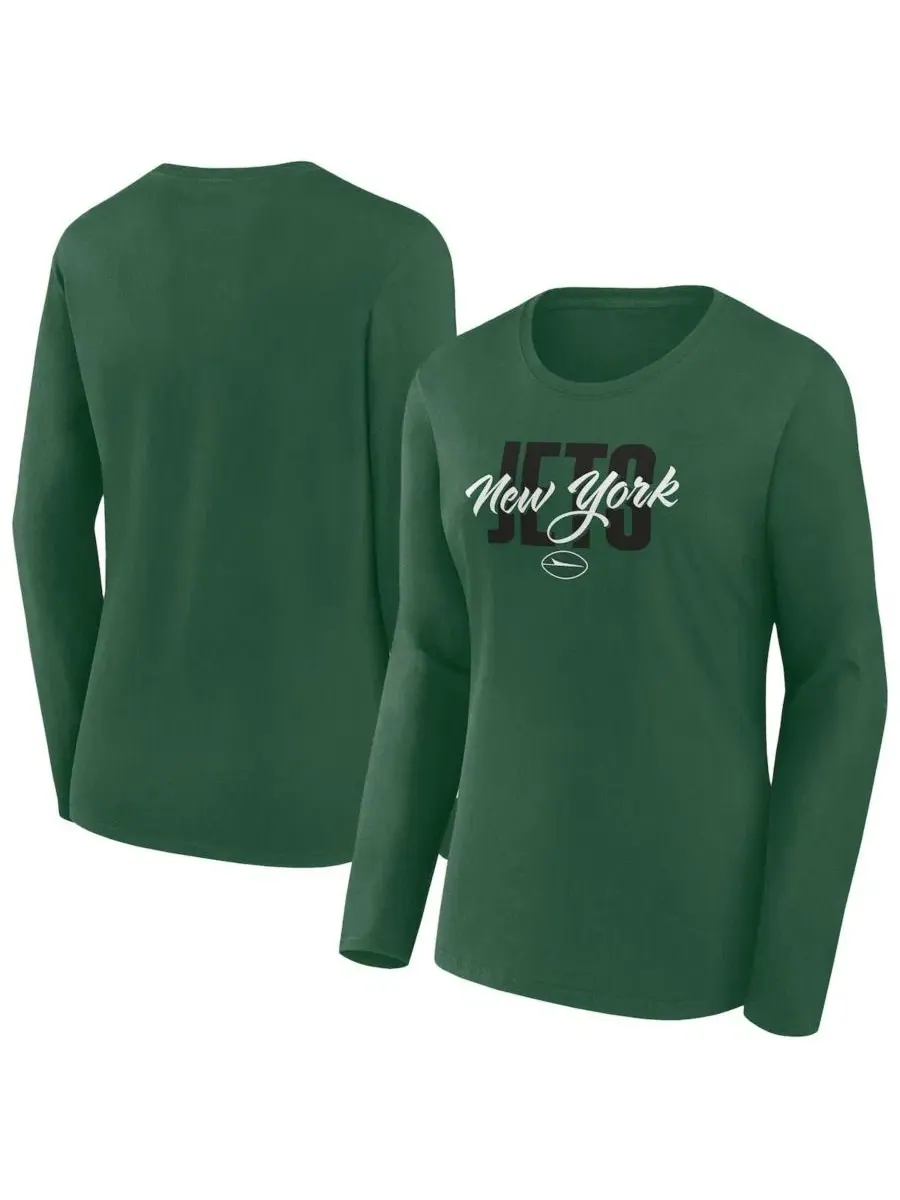 Футболка с длинным рукавом и круглым вырезом New York Jets Fanatics