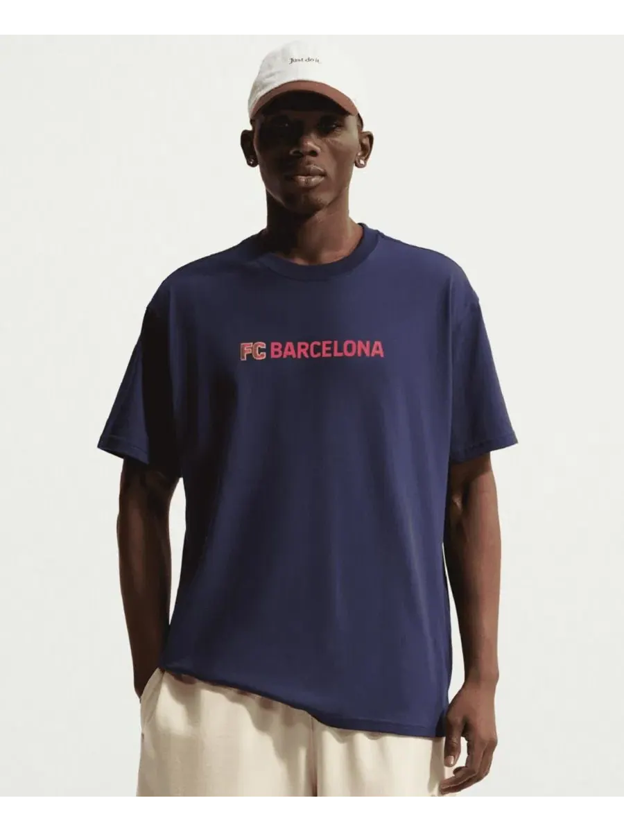 Футболка с длинным рукавом с принтом Barcelona Premium Name Nike