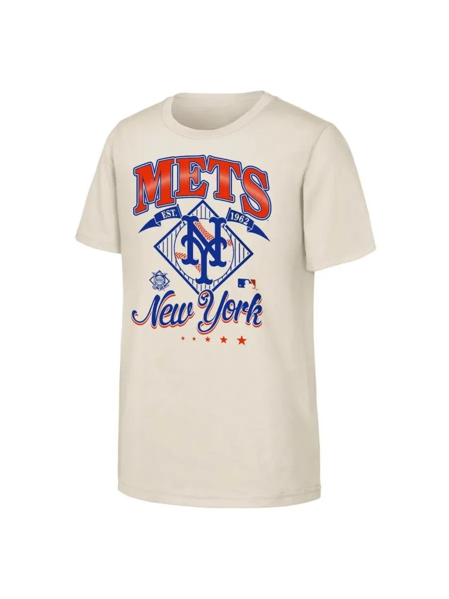 Футболка с принтом команды New York Mets Triple Hit Outerstuff