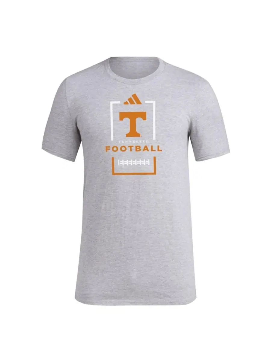 Футболка полиэстеровая с коротким рукавом Tennessee Volunteers Football Poly adidas — изображение 2 из 3, серый