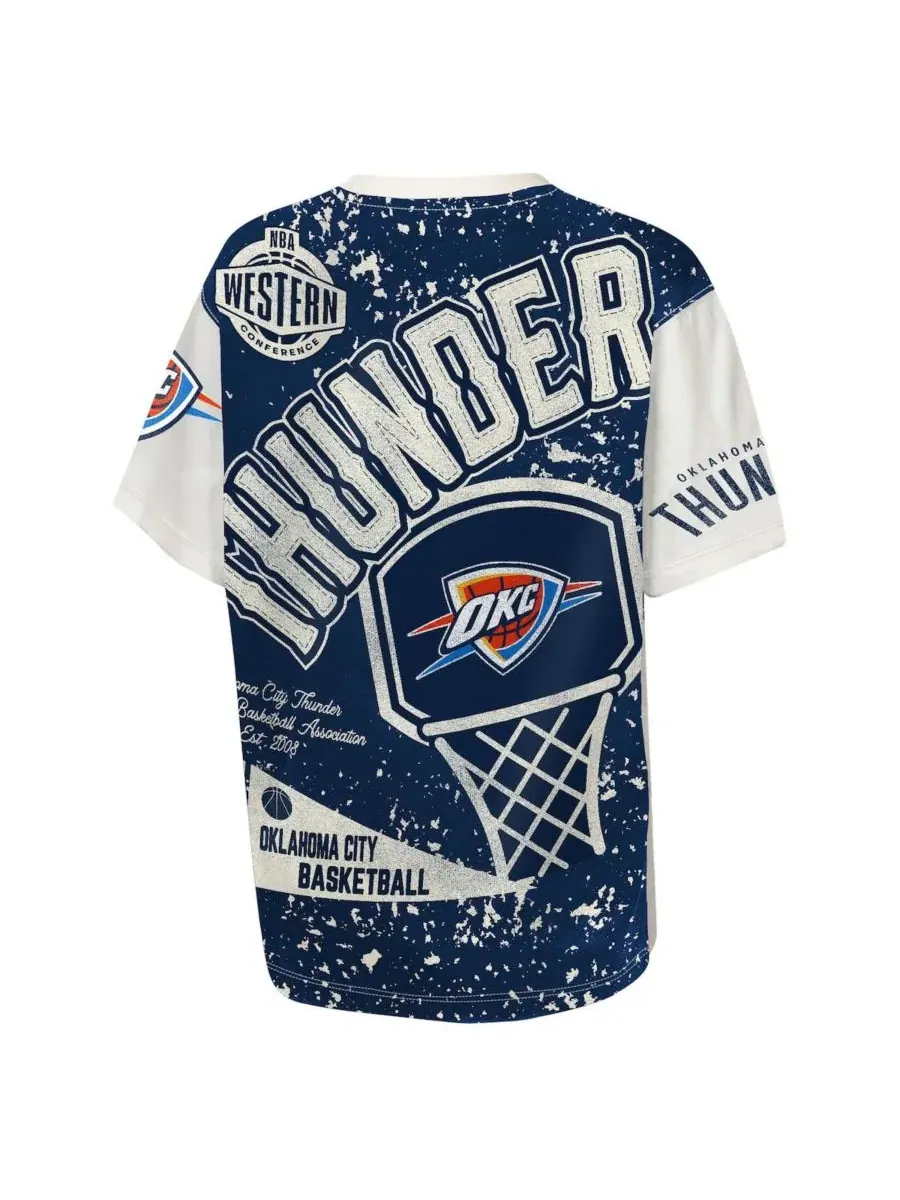 Футболка с принтом Oklahoma City Thunder Top Player Outerstuff — изображение 3 из 3, бежевый