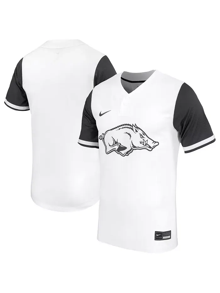 Мужская белая реплика софтбольной майки Arkansas Razorbacks Nike
