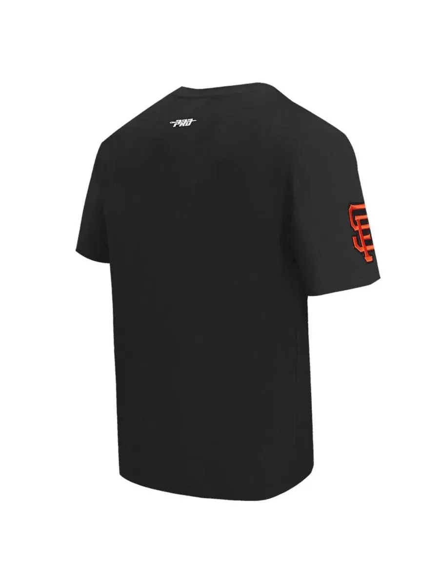Мужская черная футболка San Francisco Giants Turn It Up с приспущенными плечами Pro Standard — изображение 4 из 5, черный