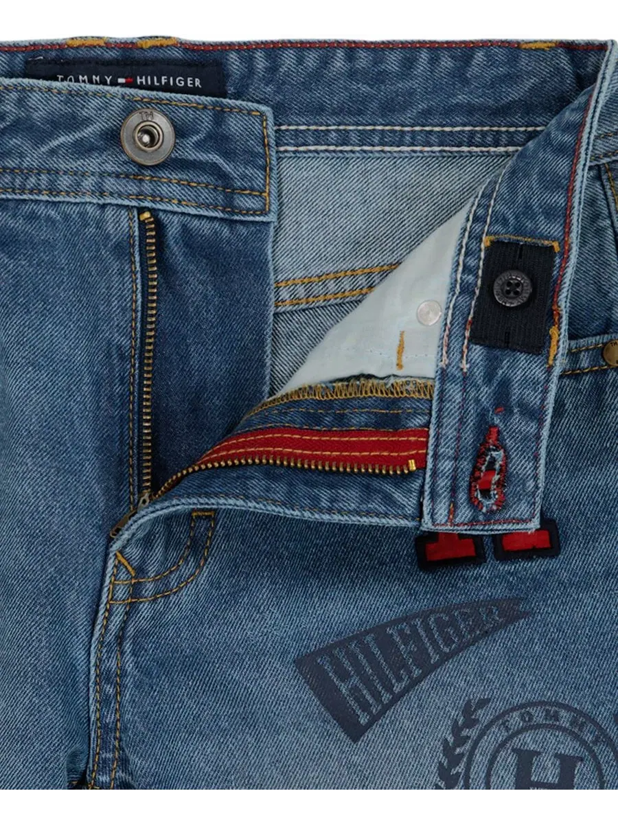 Детские джинсовые шорты стандартного кроя, размер 2T-7 Tommy Hilfiger — изображение 8 из 9
