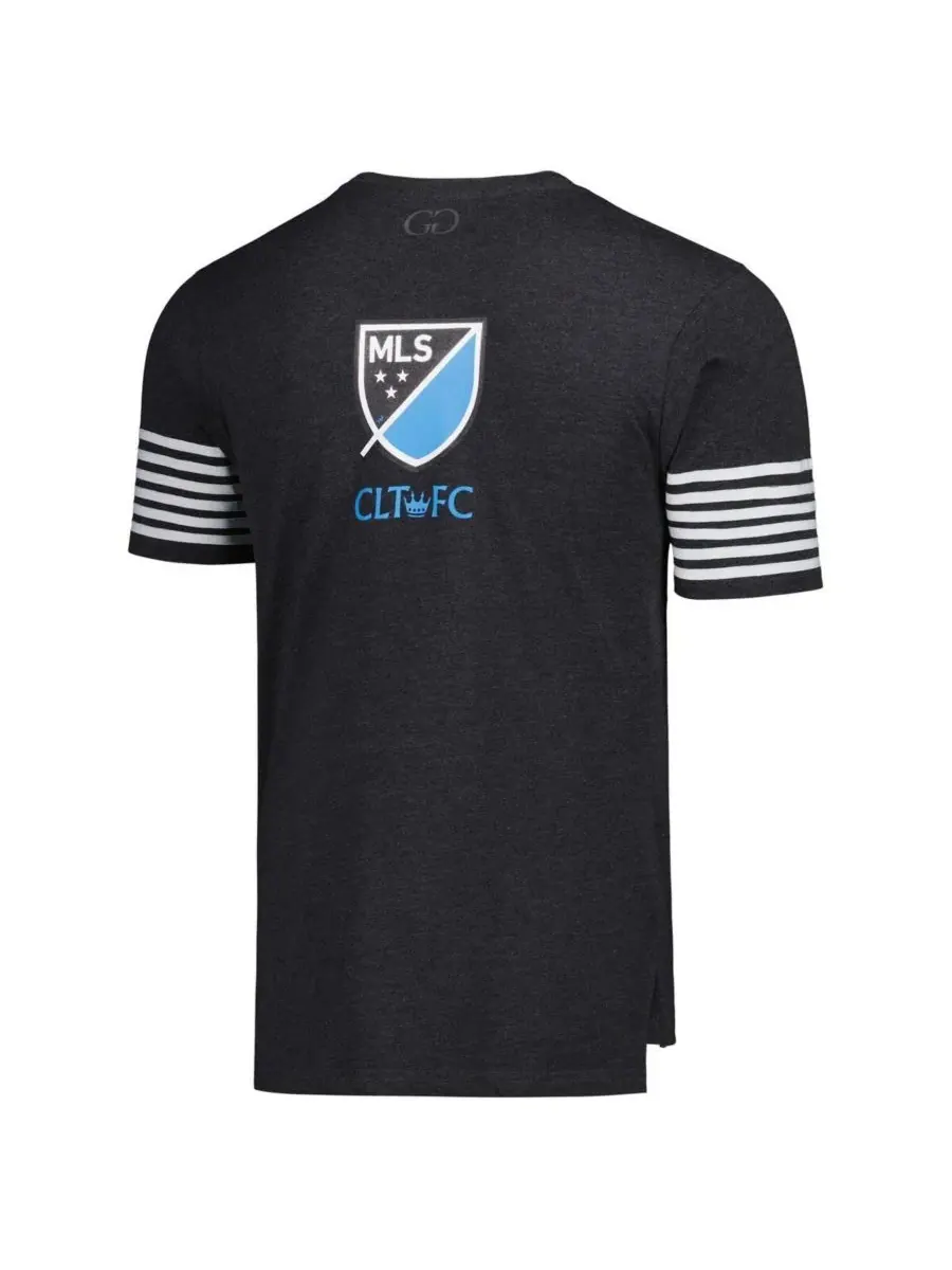 Grungy Gentleman Мужская футболка Charlotte FC угольного цвета — изображение 3 из 3, темно-серый