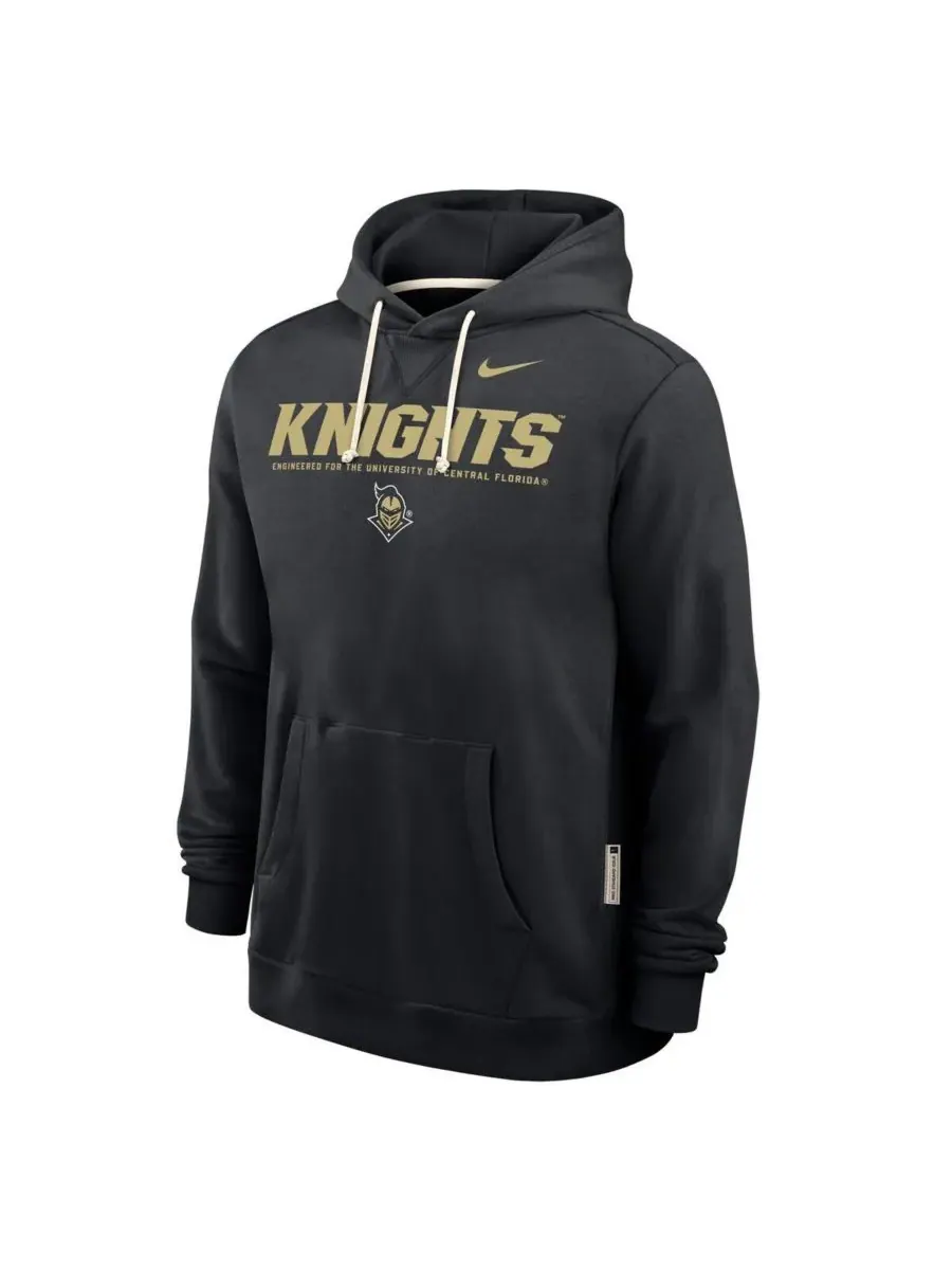 Nike Мужская черная толстовка UCF Knights 2025 Sideline Dri-FIT — изображение 3 из 3, черный