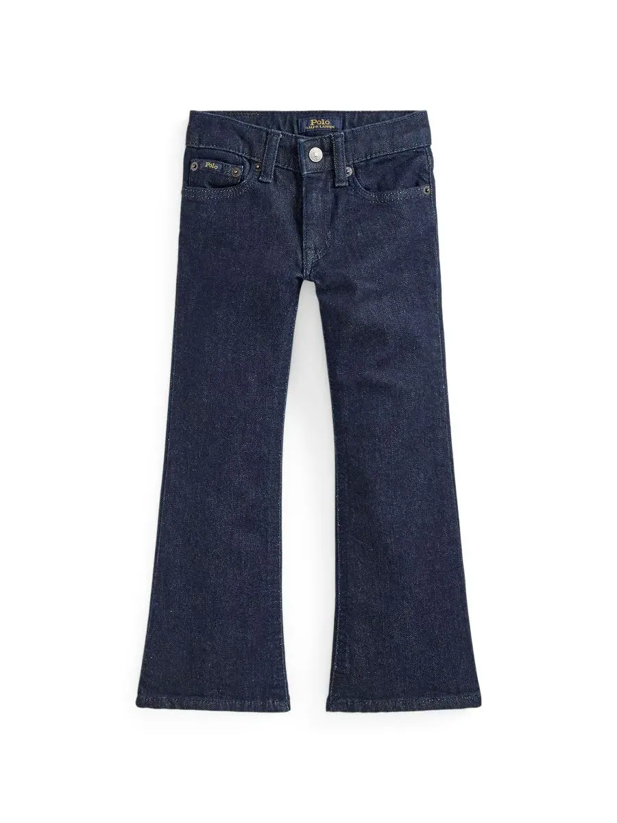 Джинсы-клеш из эластичного денима для девочек, размеры 2T-6X Polo Ralph Lauren, Mosley Wash