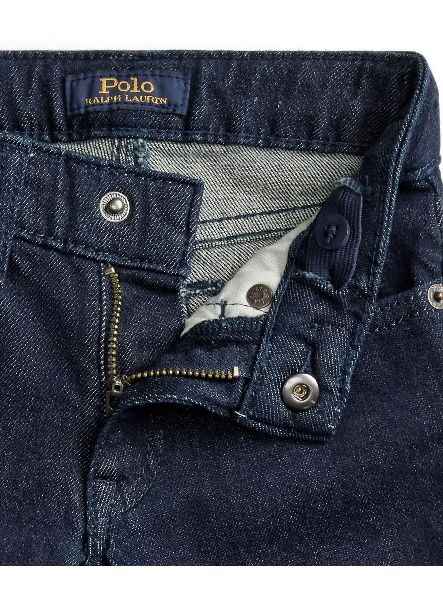 Джинсы-клеш из эластичного денима для девочек, размеры 2T-6X Polo Ralph Lauren, Mosley Wash — изображение 3 из 9