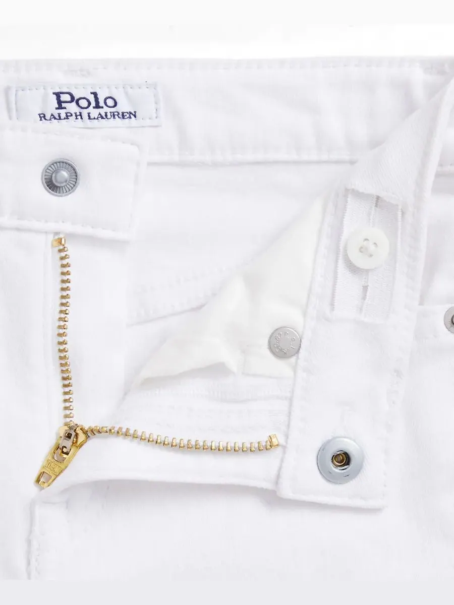 Джинсы-клеш из эластичного денима для девочек, размеры 2T-6X Polo Ralph Lauren, Mosley Wash — изображение 6 из 9
