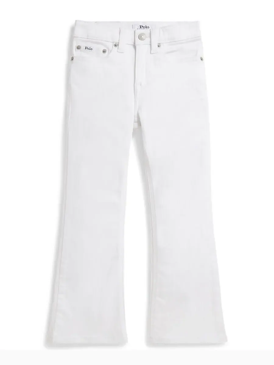 Джинсы-клеш из эластичного денима для девочек, размеры 2T-6X Polo Ralph Lauren, Kindal Wash
