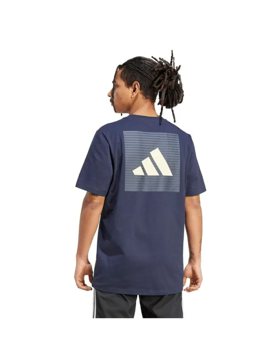 Adidas Мужская синяя футболка "Реал Мадрид" с крючком — изображение 4 из 4, синий