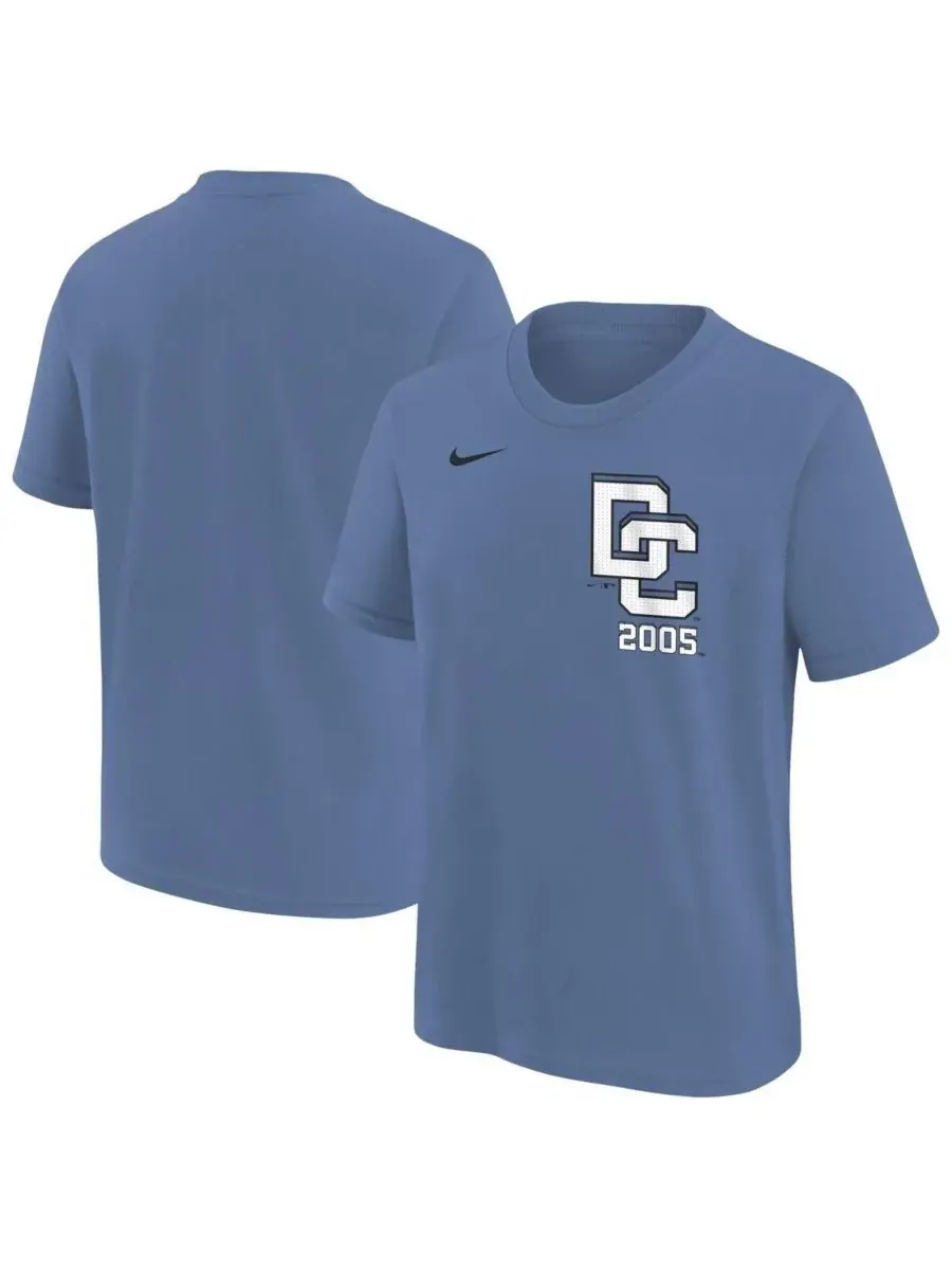 Nike Футболка Big Boys and Girls Blue Washington Nationals 2025 City Connect Wordmark