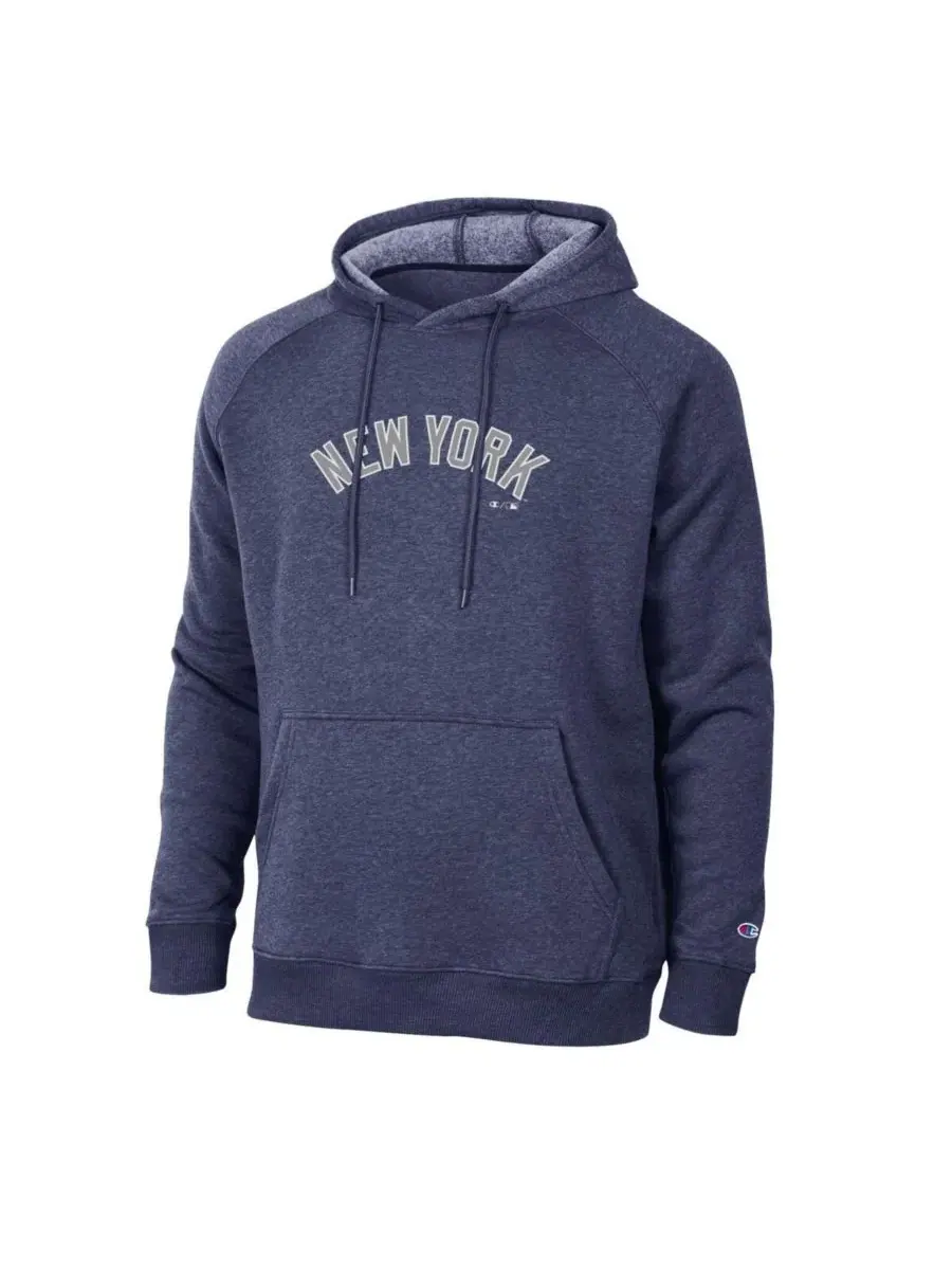 Мужская темно-синяя толстовка New York Yankees Triumph Tri-Blend с рукавами реглан Champion — изображение 2 из 3, темно-синий