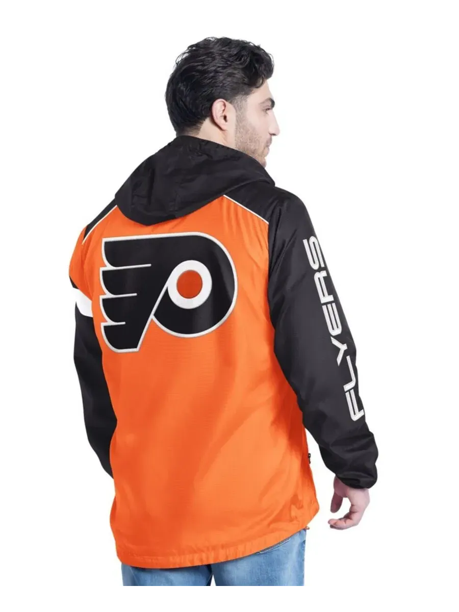 Мужская оранжево-черная толстовка Philadelphia Flyers с боковой молнией до середины груди G-Iii — изображение 2 из 2