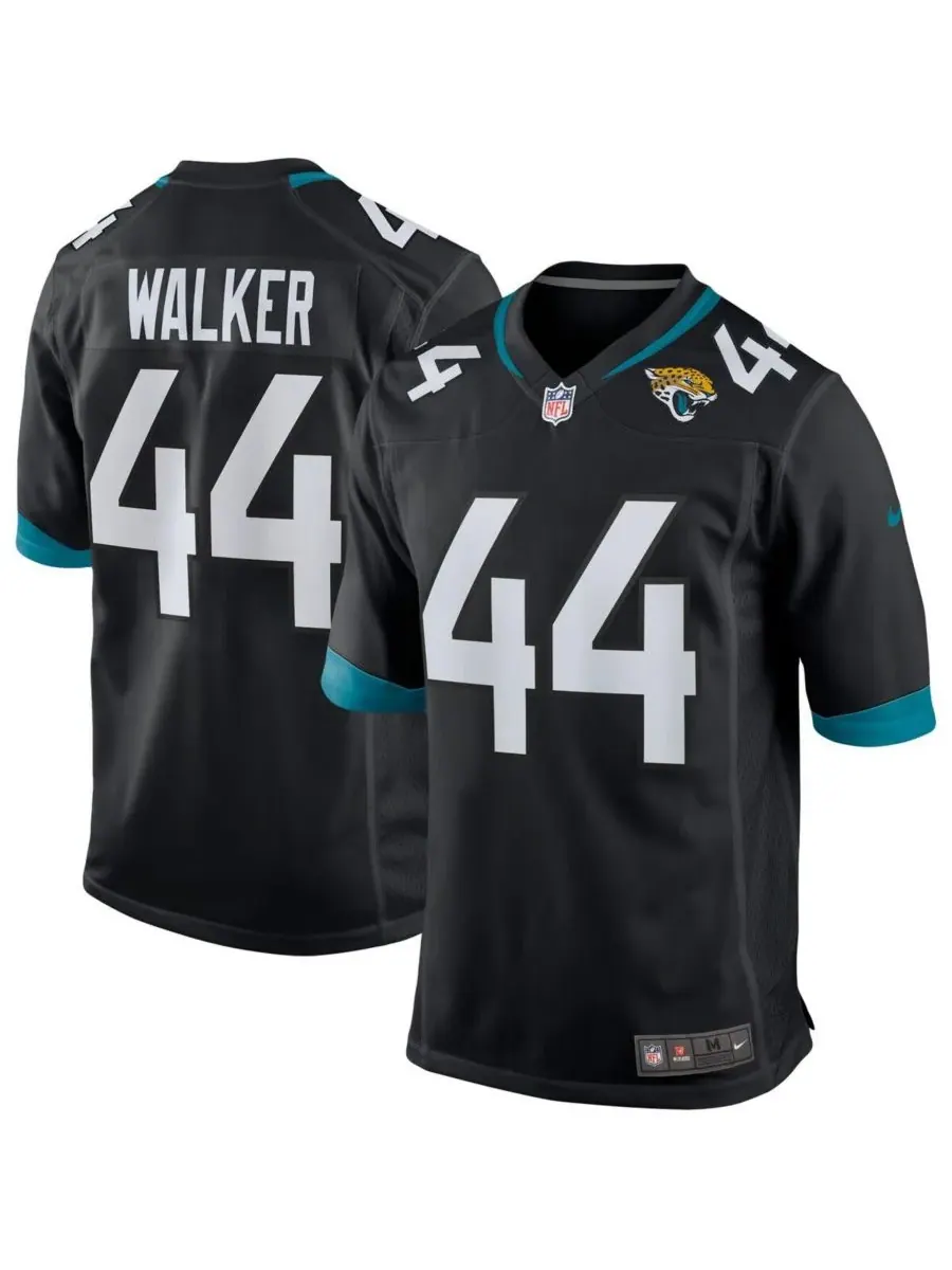 Мужская игровая майка Travon Walker Teal Jacksonville Jaguars Prowler Throwback Player Game Jersey